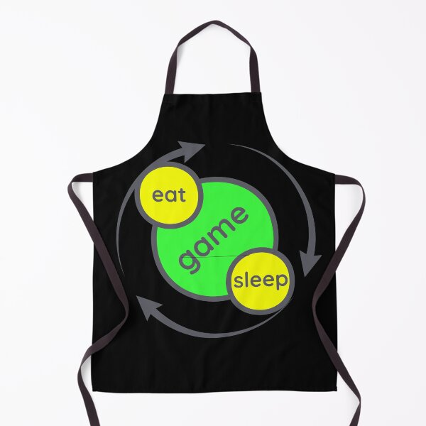 Item preview, eat, sleep, game, repeat. Funny gift for gamer. designed and sold by Krzysztof Siwek.
