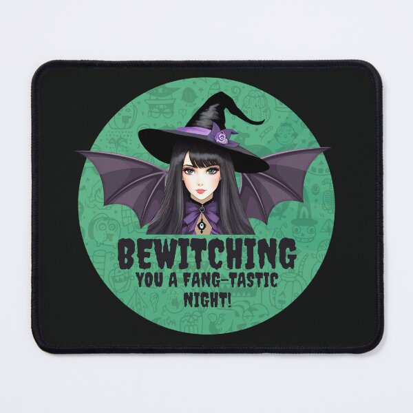 Item preview, Bewitching you a fang-tastic night, Halloween, Happy Halloween, Witchy designed and sold by Aesthetix18.