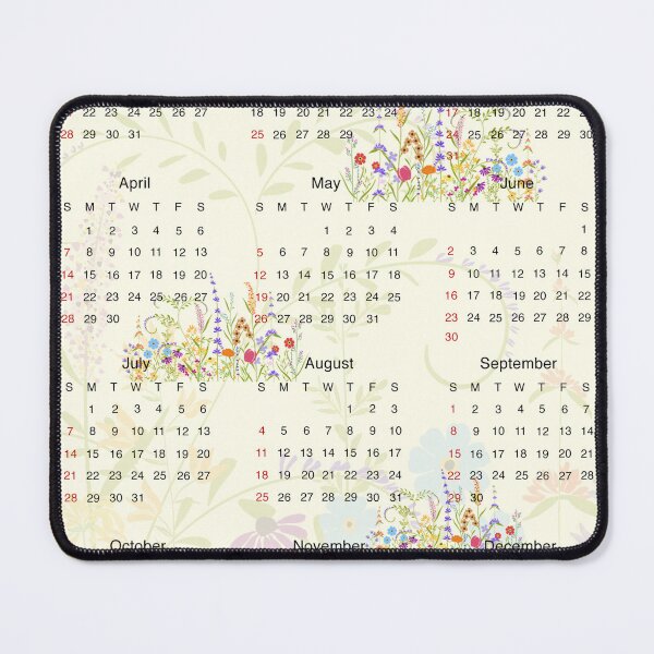 Item preview, 2024 calendar wildflower designed and sold by ColorandColor.