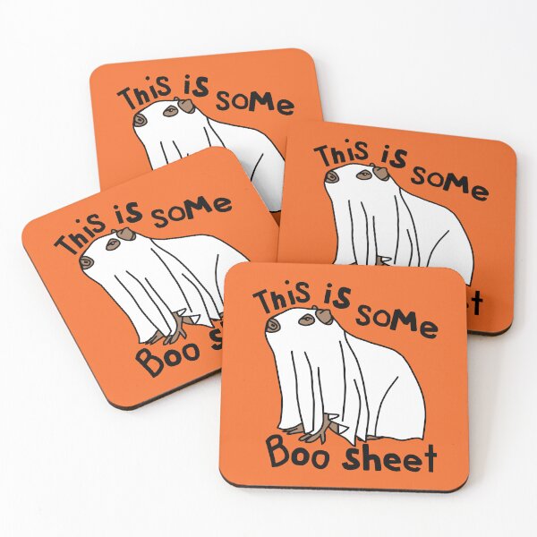 Item preview, Halloween Capybara This is Some Boo Sheet designed and sold by ellenhenry.