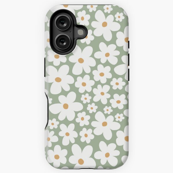 Artikel-Vorschau von SAGE GRÜN NIEDLICHE BOHO RETRO BLUMEN BLUMEN 60ER 70ER JAHRE GÄNSEBLÜMCHEN, designt und verkauft von blomastudios.