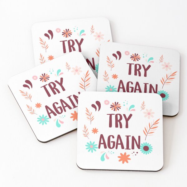 Item preview, Try Again designed and sold by LatteSmart.