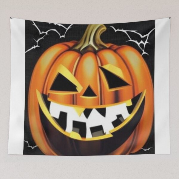 Item preview, Halloween evil pumpkin with bats designed and sold by JackFreestone.