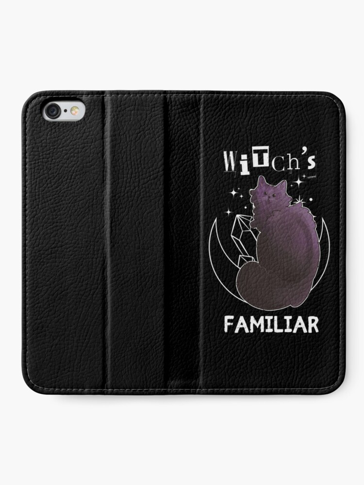 Thumbnail 2 of 6, iPhone Wallet, Witch's Familiar - Black Cat - Halloween design designed and sold by FelineEmporium.