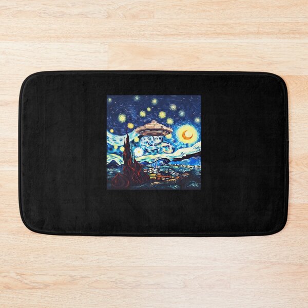 Item preview, Funny UFO Sighting Starry Night Alien Halloween ET Moon Art  designed and sold by MissRasheedHam.