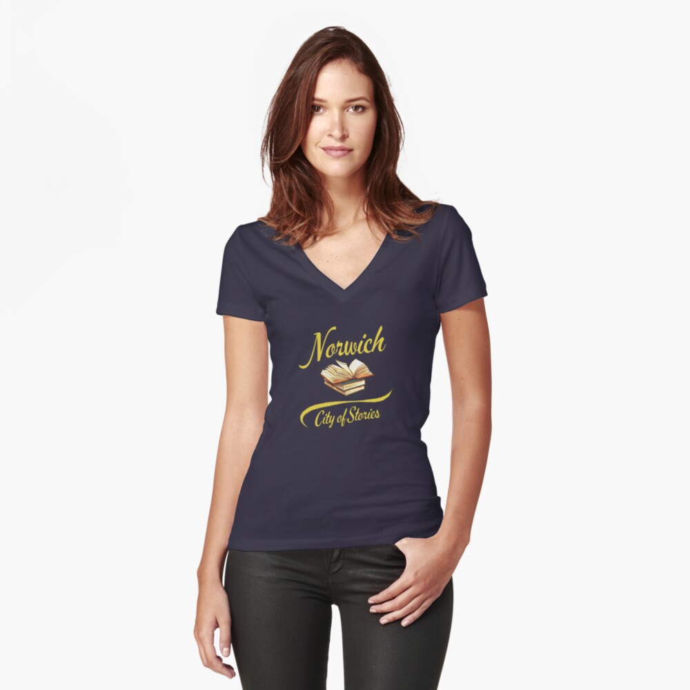 Item preview, Fitted V-Neck T-Shirt designed and sold by MyriadLifePhoto.