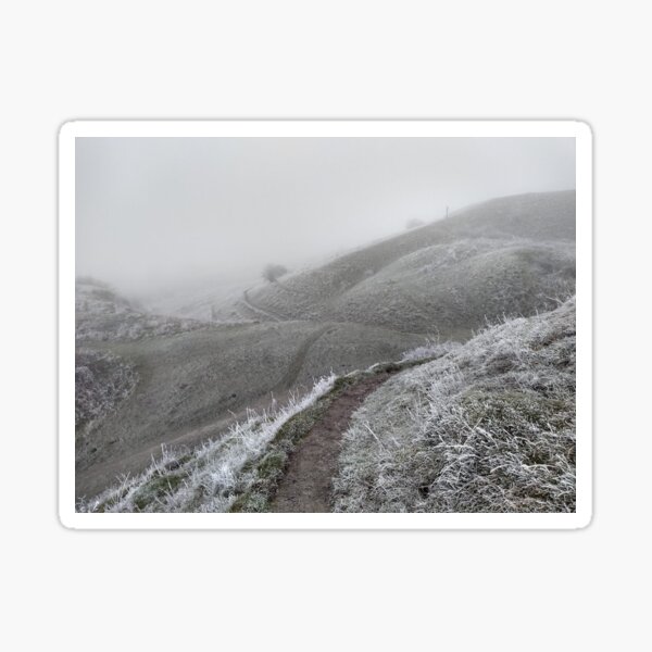 Item preview, South Downs on a frosty day in Winter - Hoar frost  designed and sold by Emma  Amies.