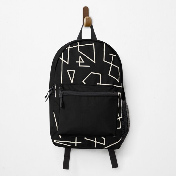 Item preview, Peripatesis Modern Minimalist Abstract Line Art in Black and Almond Cream designed and sold by kierkegaard.