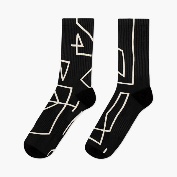 Item preview, Peripatesis Modern Minimalist Abstract Line Art in Black and Almond Cream designed and sold by kierkegaard.