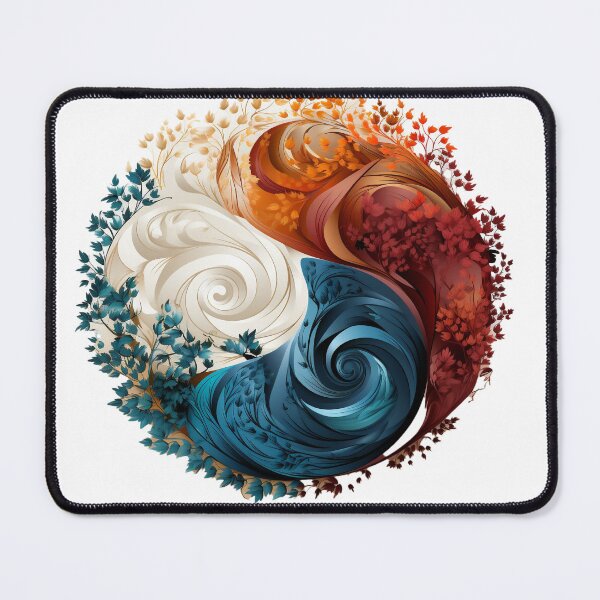 Item preview, Yin Yang with leaves designed and sold by erencnplt.