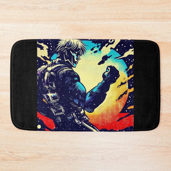 Item preview, SF - Anime Hero Woodcut 2 designed and sold by CrankyOldDude.