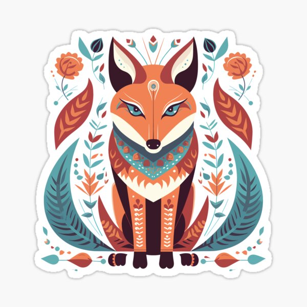 Item preview, Folkart Fox designed and sold by Enyr.