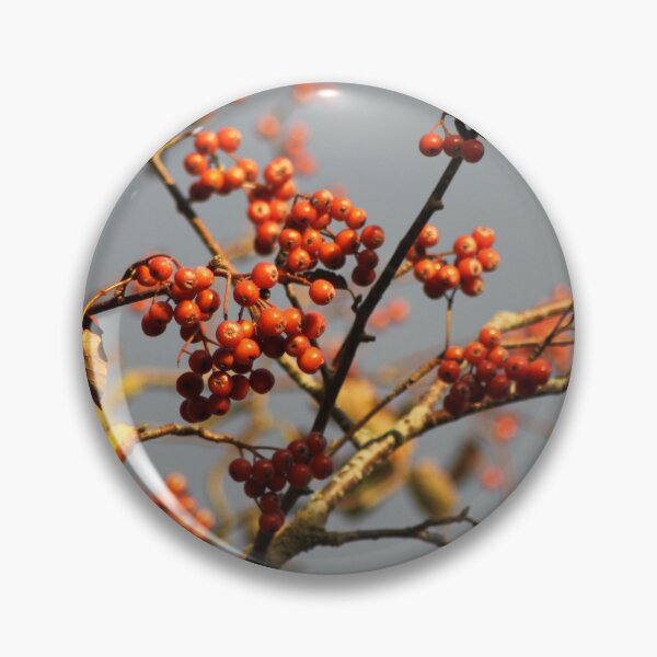Item preview, Orange berries against a stormy grey sky designed and sold by Emma  Amies.