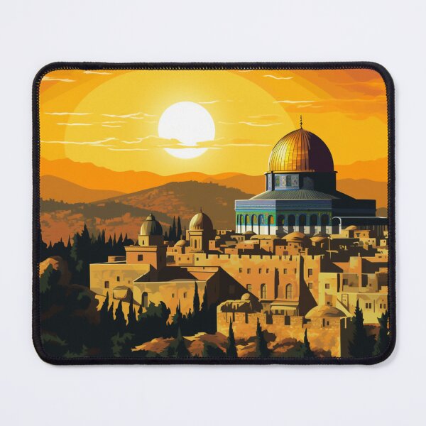 Item preview, A Pop Art Travel Print of Jerusalem - Israel designed and sold by StudioRedKoala.
