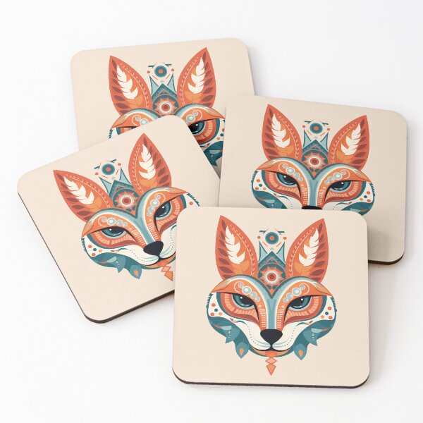 Item preview, Folkart Fox Head designed and sold by Enyr.