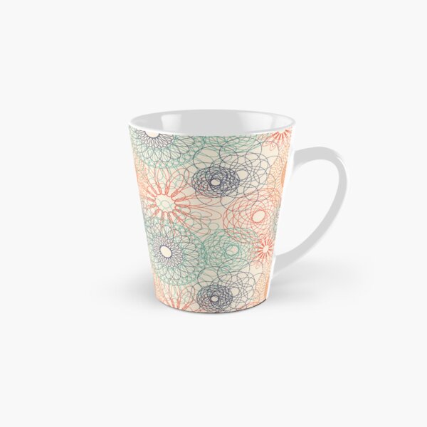 Efecto mandala naranja Taza cónica