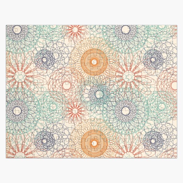 Efecto mandala naranja Puzzle