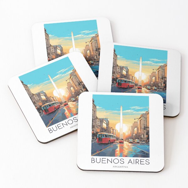Item preview, A Pop Art Travel Print of Buenos Aires - Argentina  designed and sold by StudioRedKoala.