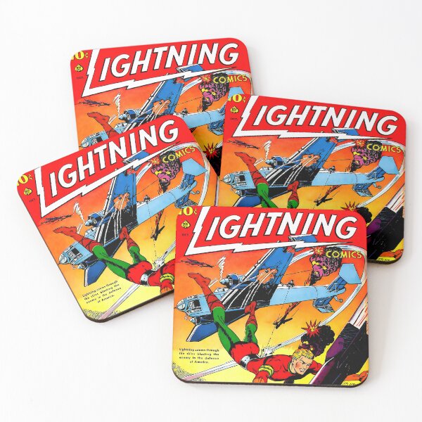 Item preview, Lightning Comics # 3 | Vintage Comic Book Cover Artwork designed and sold by ArchimedesPrime.