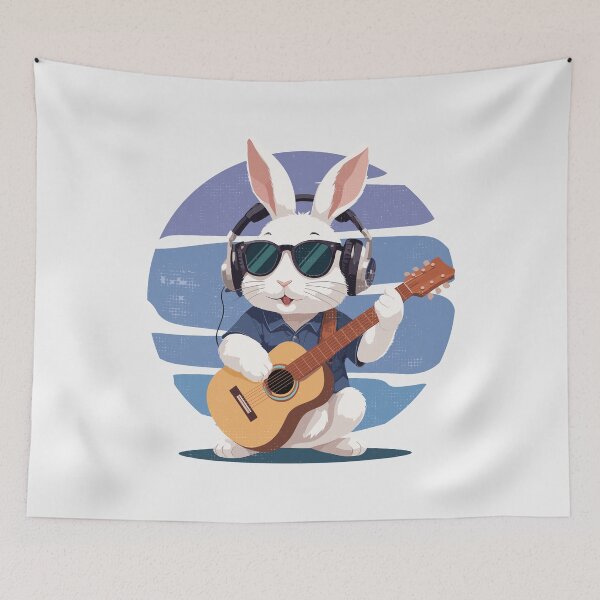 Item preview, Groovy Bunny Serenade - funny saying designed and sold by VichallanStudio.