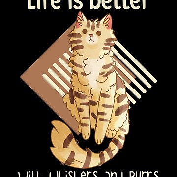 Artwork thumbnail, Life is better with… - Golden Tabby cat by FelineEmporium