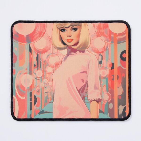 Item preview, Vintage fashion advertising illustration of a model in 50s style designed and sold by GoldenTimesCafe.