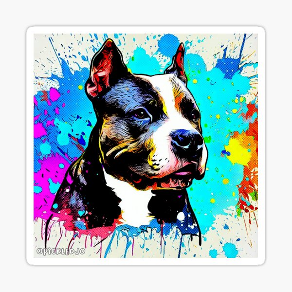 Item preview, Pitbull Pop Art designed and sold by FunnehGacha.