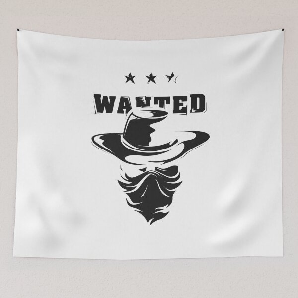 Item preview, Cowboy Robber Bandit Wanted Star Icon Illustration Graphic designed and sold by AndreMi.