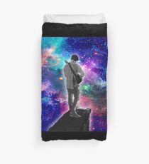 Mark Playing the Guitar in Space Duvet Cover
