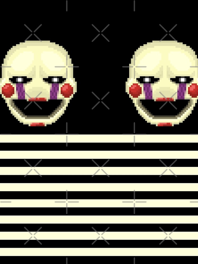 Artwork view, Five Nights at Freddy's 2 - Pixel art - Marionette designed and sold by GEEKsomniac