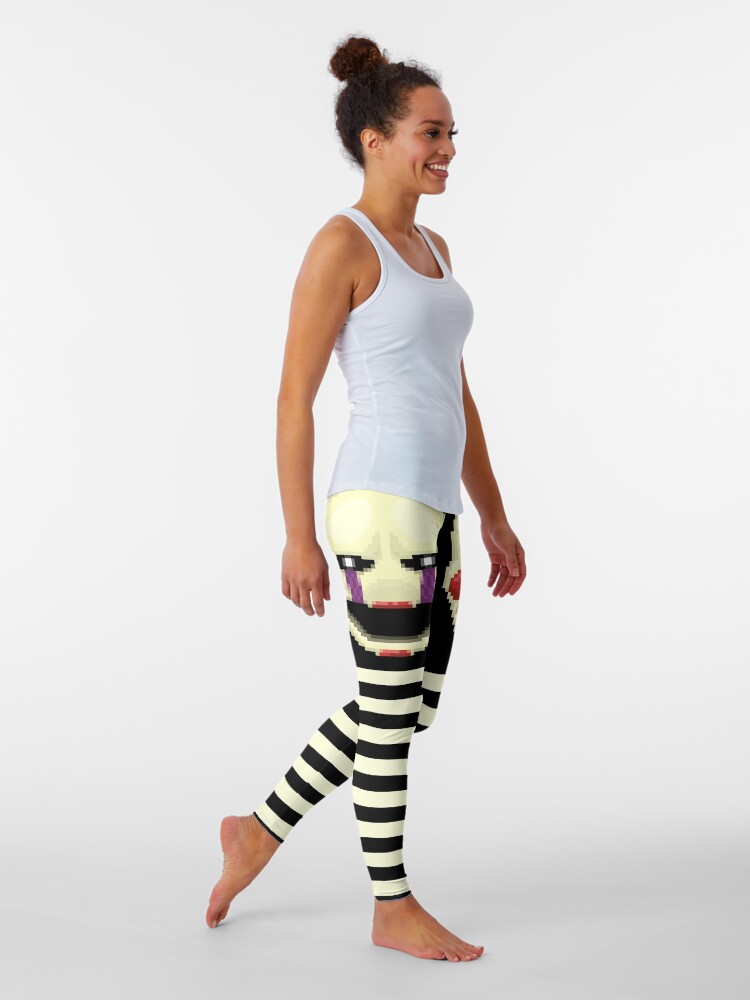 Thumbnail 2 of 5, Leggings, Five Nights at Freddy's 2 - Pixel art - Marionette designed and sold by GEEKsomniac.