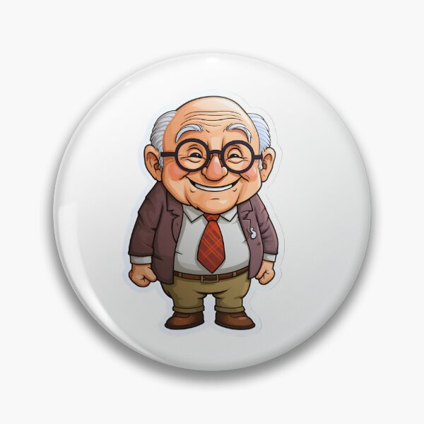 Item preview, Cute Cartoon Smiling Old Man designed and sold by ZappyP.