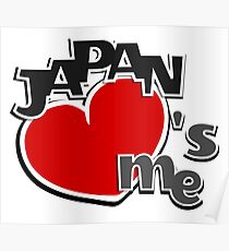 Japan loves me / Fun I love Japan Design Poster