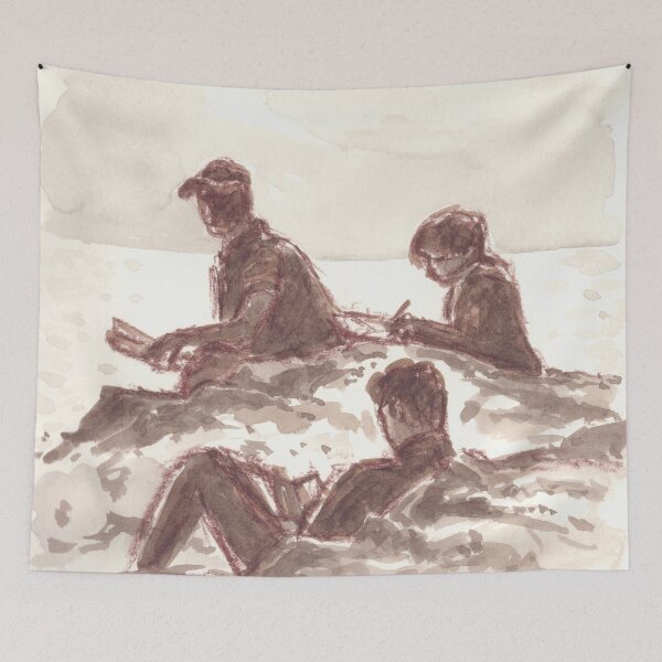 Item preview, Reading and Sketching at Cape Cornwall designed and sold by Barnaby Edwards.