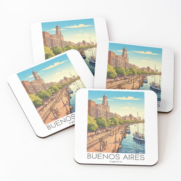 Item preview, A Vintage Travel Illustration of Buenos Aires - Argentina  designed and sold by GoodOldVintage.