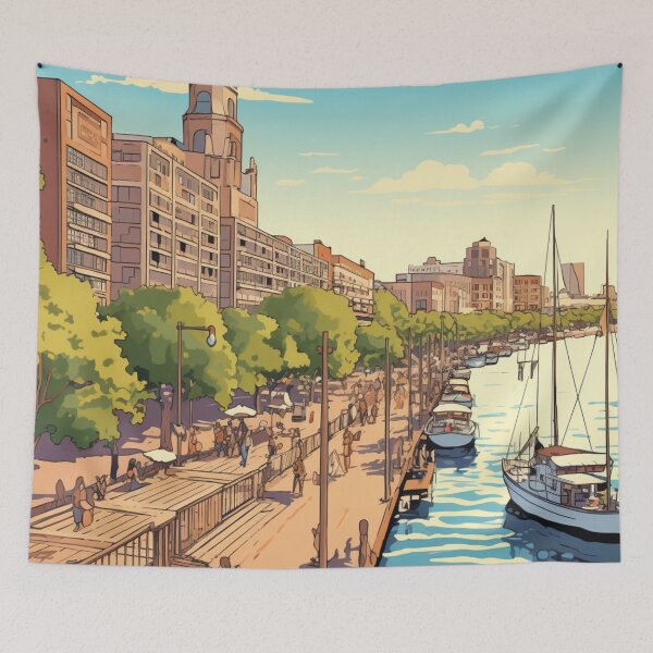 Item preview, A Vintage Travel Illustration of Buenos Aires - Argentina  designed and sold by GoodOldVintage.