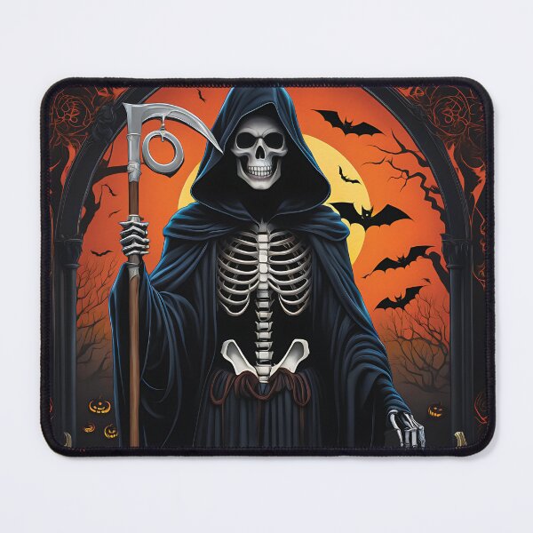 Item preview, Autumn Whispers: Halloween Grim Reaper Sticker designed and sold by Noorkin.