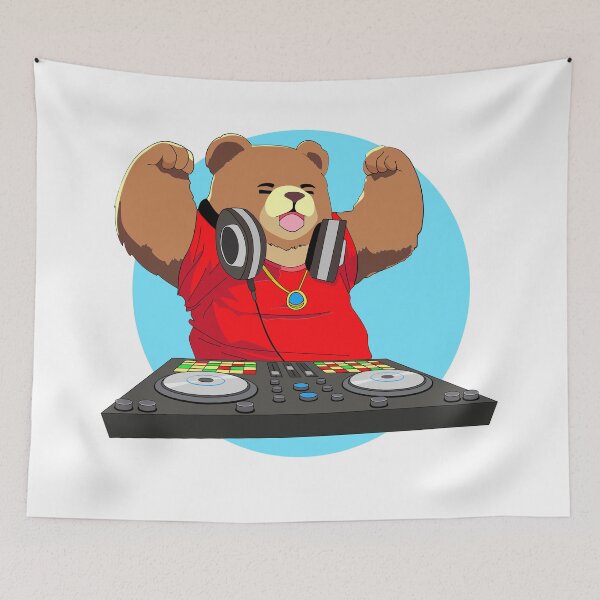 Item preview, DJ Bear - Loco Animal Squad designed and sold by LocoAnimalSquad.