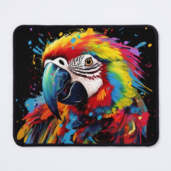Item preview, Colorful Parrot in Paint Art designed and sold by DesignArtique.