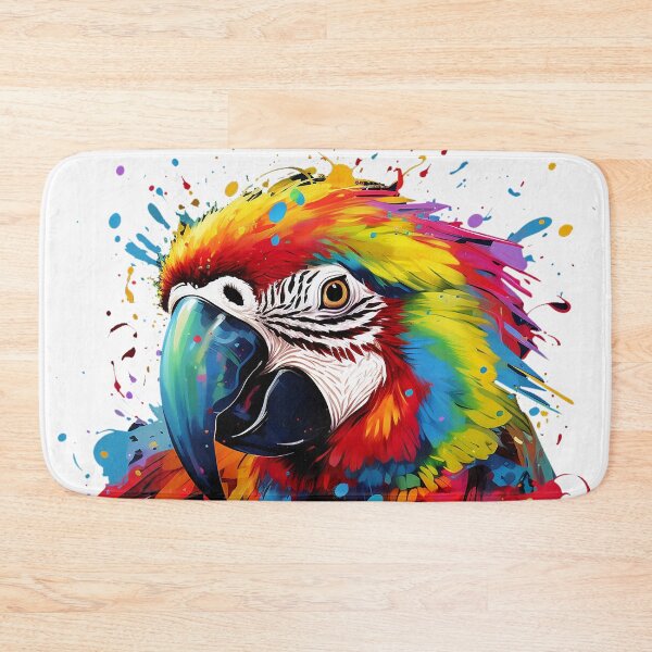 Item preview, Colorful Parrot in Paint Art designed and sold by DesignArtique.