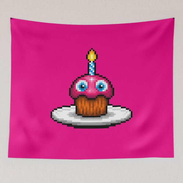 Item preview, Five Nights at Freddy's 2 - Pixel art - Plated Cupcake designed and sold by GEEKsomniac.