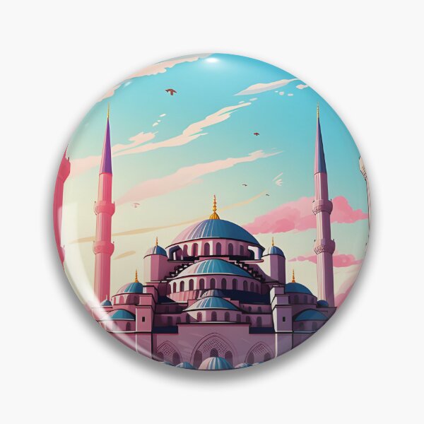 Item preview, Blue mosque in Istanbul, Turkey travel poster designed and sold by Urban  Charms.