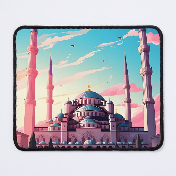 Item preview, Blue mosque in Istanbul, Turkey travel poster designed and sold by Urban  Charms.