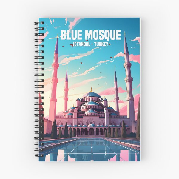 Item preview, Blue mosque in Istanbul, Turkey travel poster designed and sold by Urban  Charms.