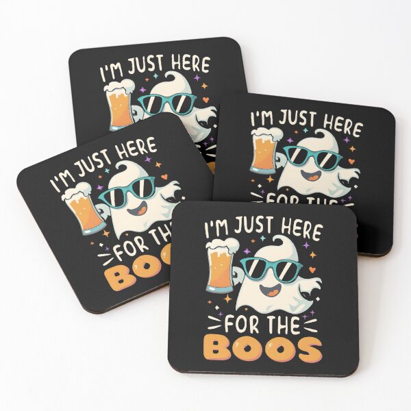 Item preview, I am Just Here for the BOOs - Funny Ghost  designed and sold by Adeel Mushtaq.
