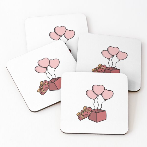 Item preview, Gift with Heart Balloons designed and sold by o101.
