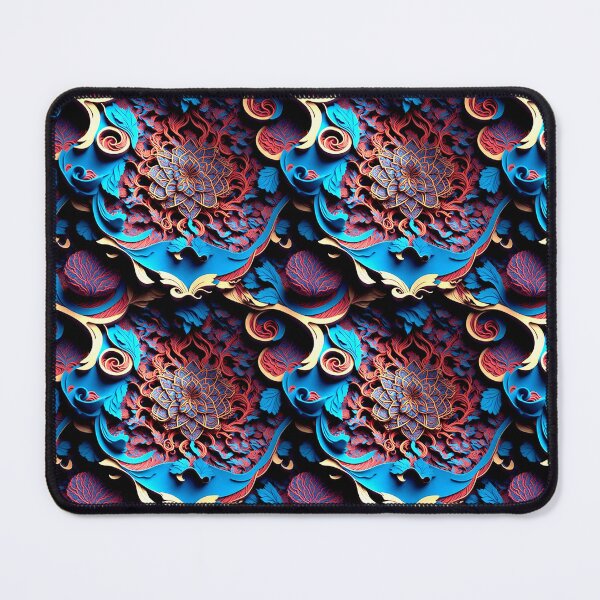 Item preview, Vibrant Abstract Silk intricate pattern designed and sold by Theo-B.