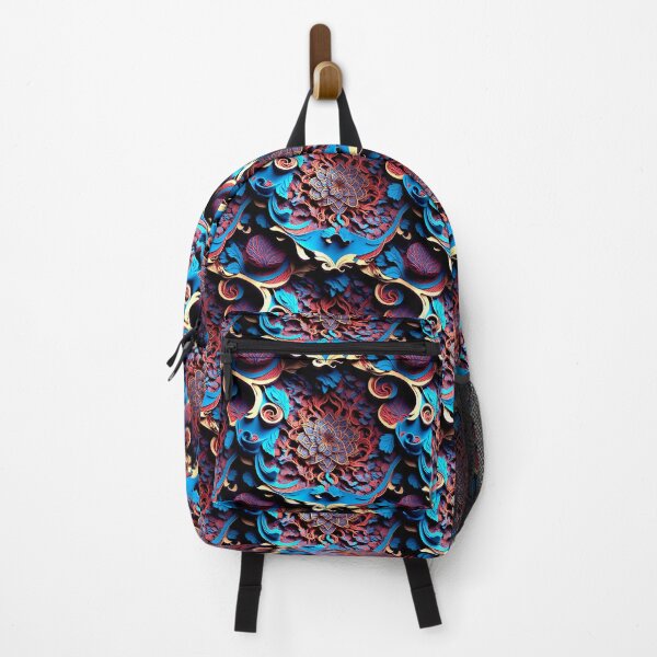 Item preview, Vibrant Abstract Silk intricate pattern designed and sold by Theo-B.