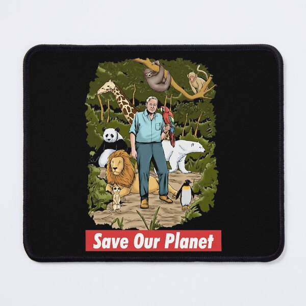 Item preview, david tv attenborough - Save Our Planet designed and sold by FineMatthijs90.