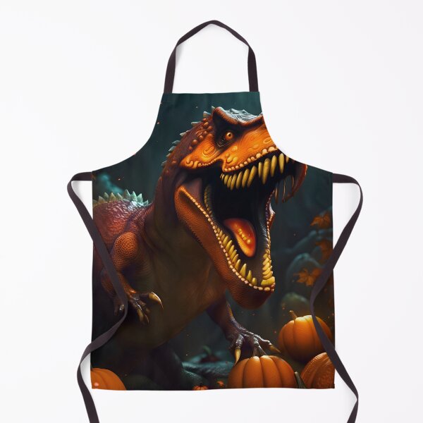 Item preview, Scary Halloween Dinosaur with pumpkins 3 designed and sold by HofTao.